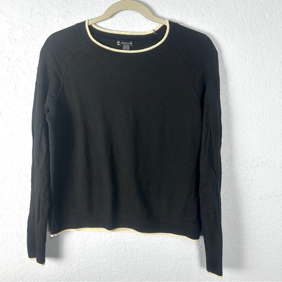 Smartwool Edgewood Sweater Women Black Lightweight Wool Blend Pullover Gorpore - Picture 1 of 6